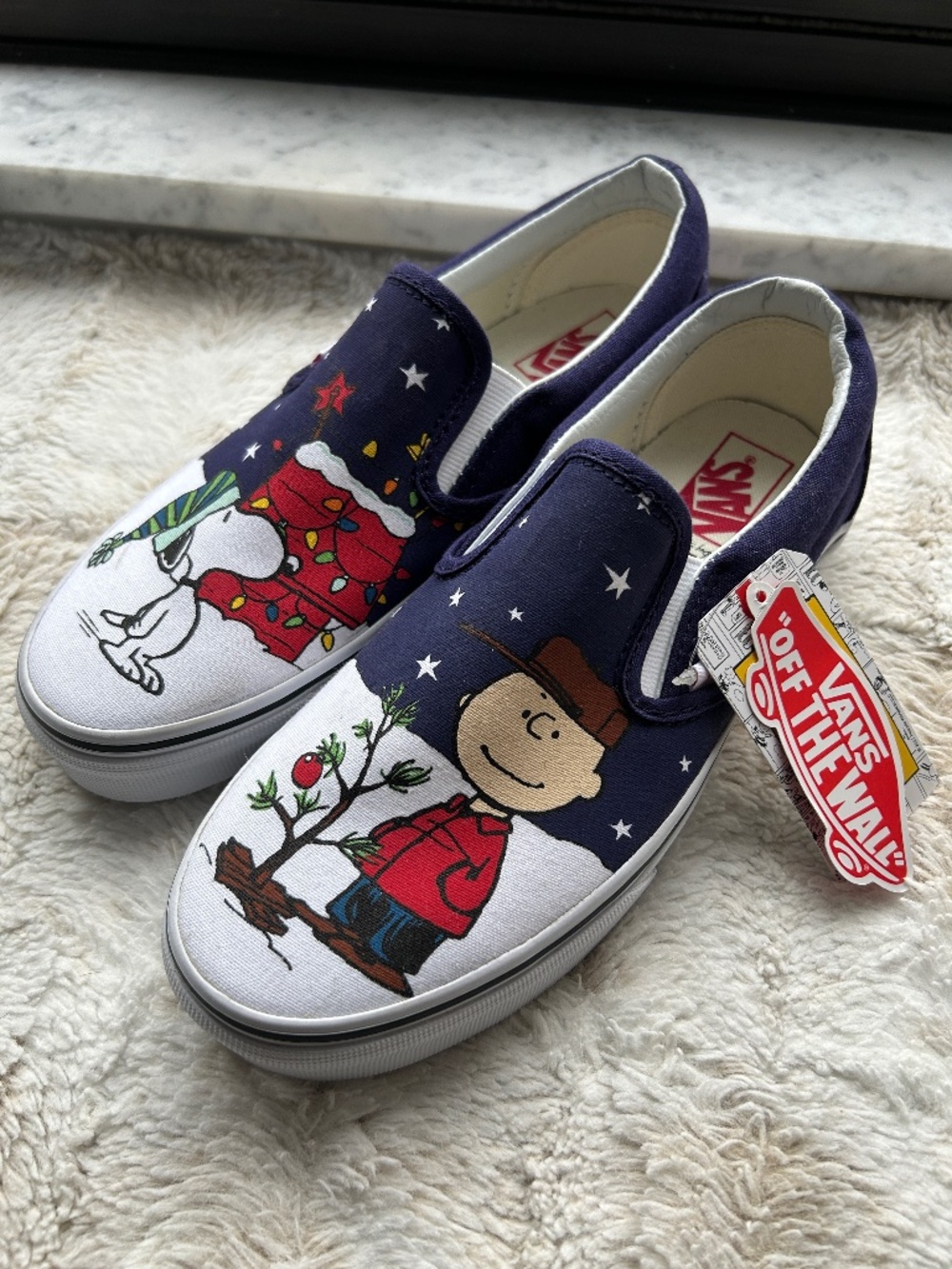 Vans x Peanuts Slip-Ons Christmas/Holiday Women’s Size 8